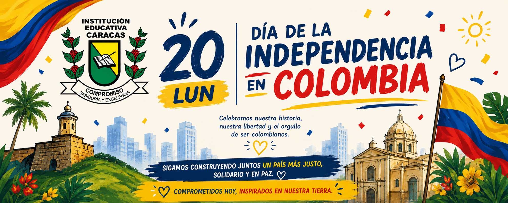 20 julio dia del indepencia BANNER